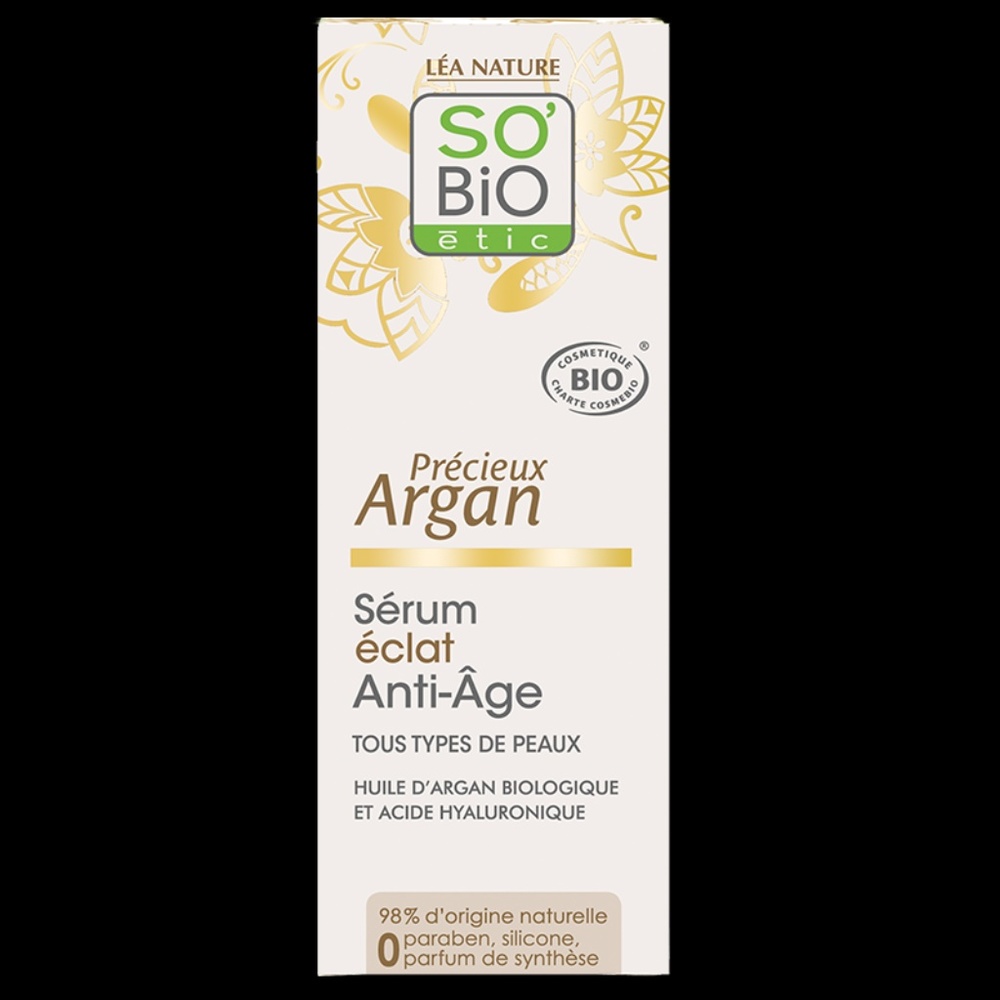 Argan Radiance Serum Anti Aging So'Bio Organic Arg